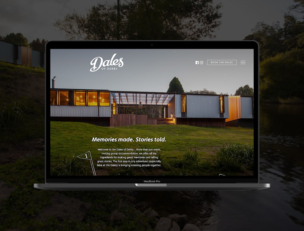 Dales of Derby Website Macbook